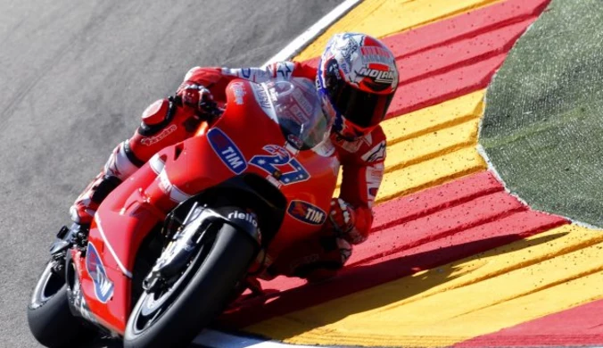 Motocyklowe MŚ: Casey Stoner najszybszy w GP Aragonii