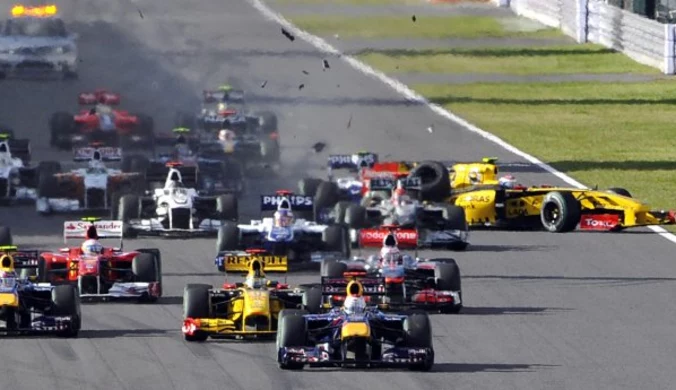 Vettel wygrywa w Japonii, Kubica kończy bez koła