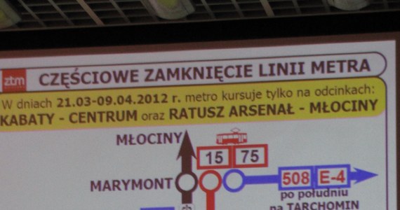 Od przyszłej środy do 9 kwietnia warszawskie metro nie będzie kursować pomiędzy stacjami Centrum i Arsenał. Utrudnienia są spowodowane budową drugiej linii. Pierwsze zmiany w rozkładzie jazdy pociągów dotkną pasażerów już w najbliższy weekend.

