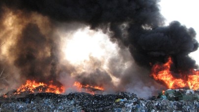 Wielki pożar wysypiska śmieci w Zachodniopomorskiem