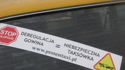 Taksówkarze zablokowali Kraków. Protestowali przeciwko deregulacji