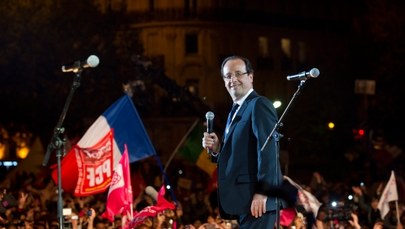 Zwolennicy Hollande'a świętowali na Placu Bastylii