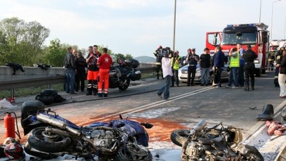 Troje motocyklistów zginęło w wypadku na Zakopiance