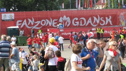 Strefa kibica na Placu Zebrań Ludowych w Gdańsku