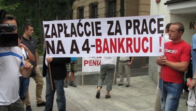 Przedsiębiorcy oszukani przy budowie A4 przyjechali do Sejmu