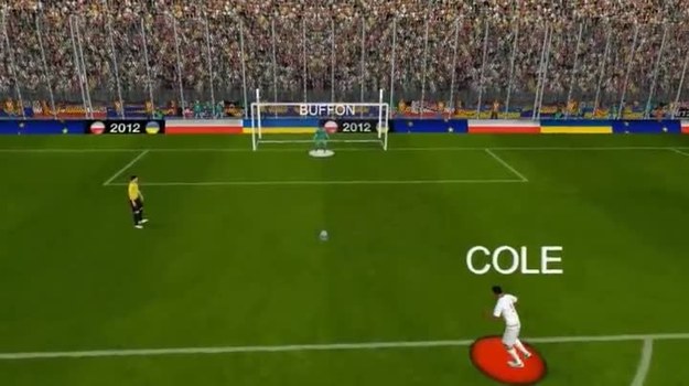 Zobacz, jak Gianluigi Buffon obronił strzał Ashleya Cole'a w ćwierćfinałowym meczu Euro 2012 między Włochami a Anglią.