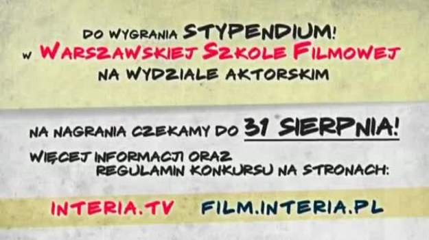 Marzysz o aktorstwie? Weź udział w konkursie INTERIA.PL i Warszawskiej Szkoły Filmowej! Szczegóły znajdziesz tutaj!