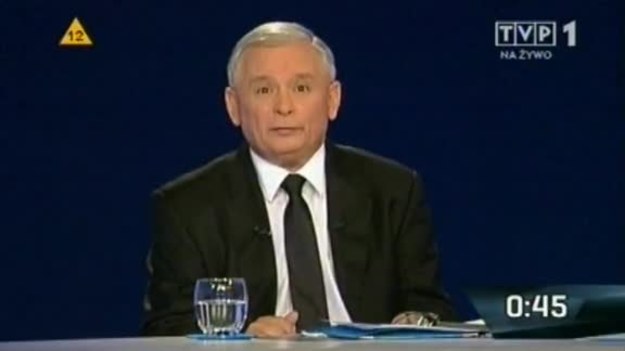 Debata Jarosława Kaczyńskiego (PiS) i Bronisława Komorowskiego (PO) przed drugą turą wyborów prezydenckich.