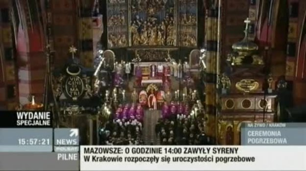 Przez całe swoje życie, szanowny panie prezydencie, byłeś wiernym synem Kościoła i wiarygodnym świadkiem Chrystusowej Ewangelii. Twoją dewizą życiową były słowa "Bóg, Honor i Ojczyzna" - podkreślił abp Henryk Muszyński, prymas Polski.