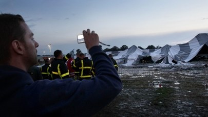 Namiot runął na festiwalu w Holandii