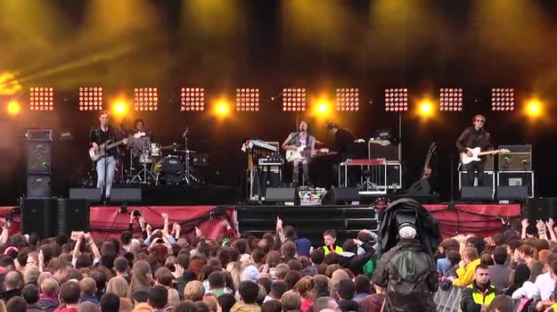 Fragment koncertu zespołu Mystery Jets podczas pierwszego dnia Coke Live Music Festival.