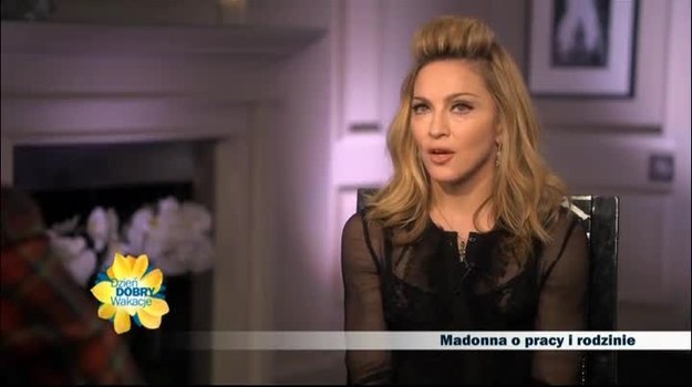 Madonna opowiedziała Piotrowi Metzowi o swojej trasie koncertowej. Zdradziła także, że korzysta z porad stylistycznych swojej córki (Dzień Dobry TVN/x-news).