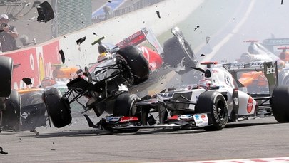 F1: Pechowy start GP Belgii, stłuczka tuż po starcie