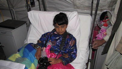 Mała Afganka wraca do zdrowia w polskim szpitalu w Ghaznii