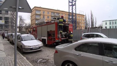Butle z acetylenem zapaliły się na budowie we Wrocławiu