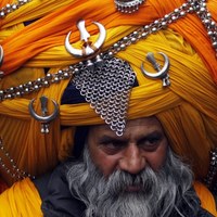 Sikh z indyjskiego miasta Amritsar [PAP/EPA/RAMINDER PAL SINGH] 