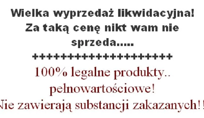 Sprzedawcy dopalaczy opuszczają tonący okręt. Wyprzedaże w internecie