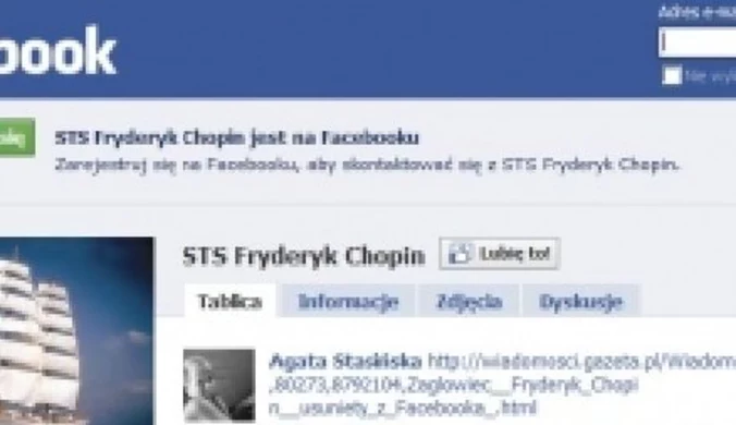 "Fryderyk Chopin" usunięty z Facebooka