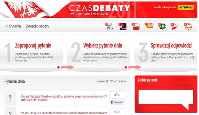 Wyborcza debata online w INTERIA.PL - oto pierwsze odpowiedzi!