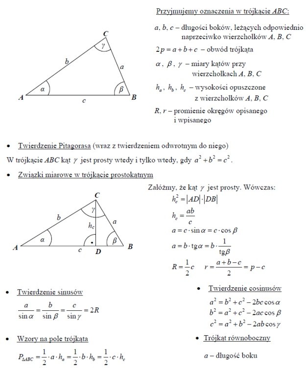 Przydatne wzory matematyczne (część I) - Fakty w INTERIA.PL