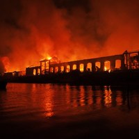 Pożar w muzeum nauki w Neapolu [CONTROLUCE CONTROLUCE / AFP]