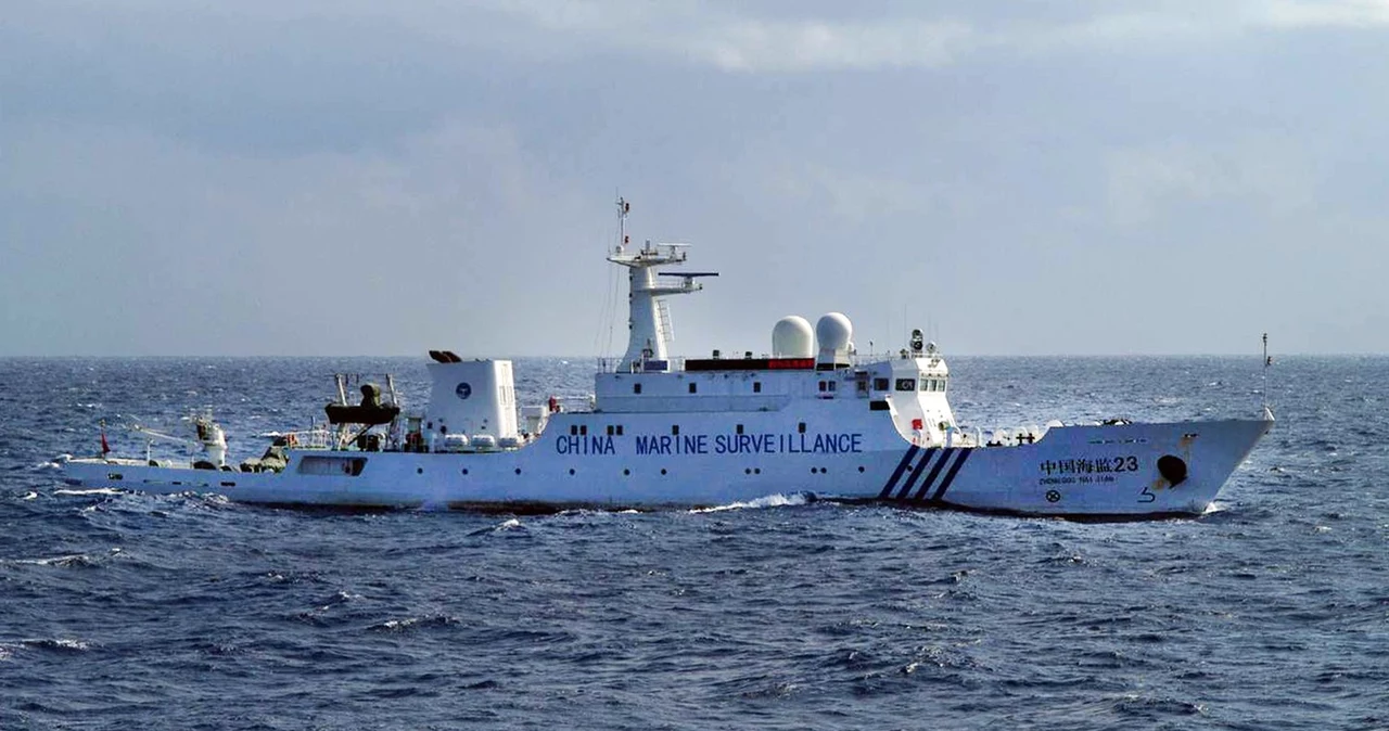 Chiński statek w pobliżu archipelagu Diaoyu/Senkaku w styczniu 2013 r.