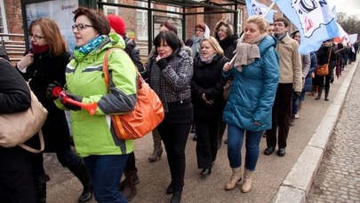 Protest w Kościerzynie. Pracownicy szpitala dostają pensję w ratach