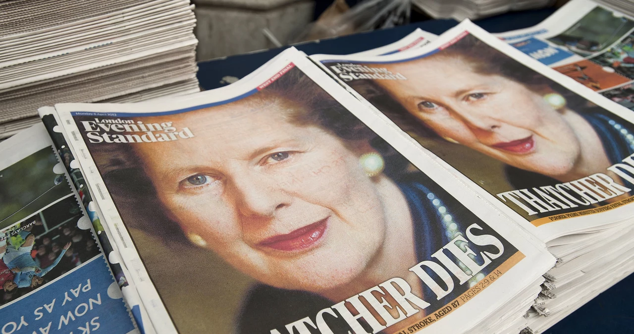 Zdjęcia Margaret Thatcher pojawiły się na pierwszych stronach brytyjskich gazet