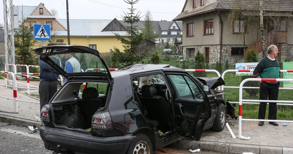 Wypadek koło Nowego Targu