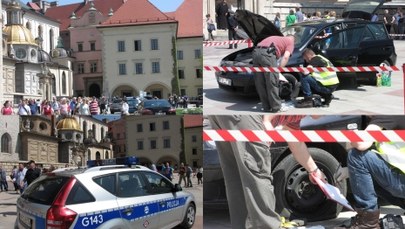 Strzały na Wawelu. Policja zatrzymała uzbrojonego w siekierę mężczyznę