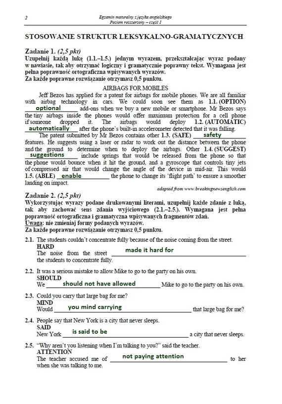 Matura 2013. Język angielski - poziom rozszerzony - Wydarzenia w INTERIA.PL