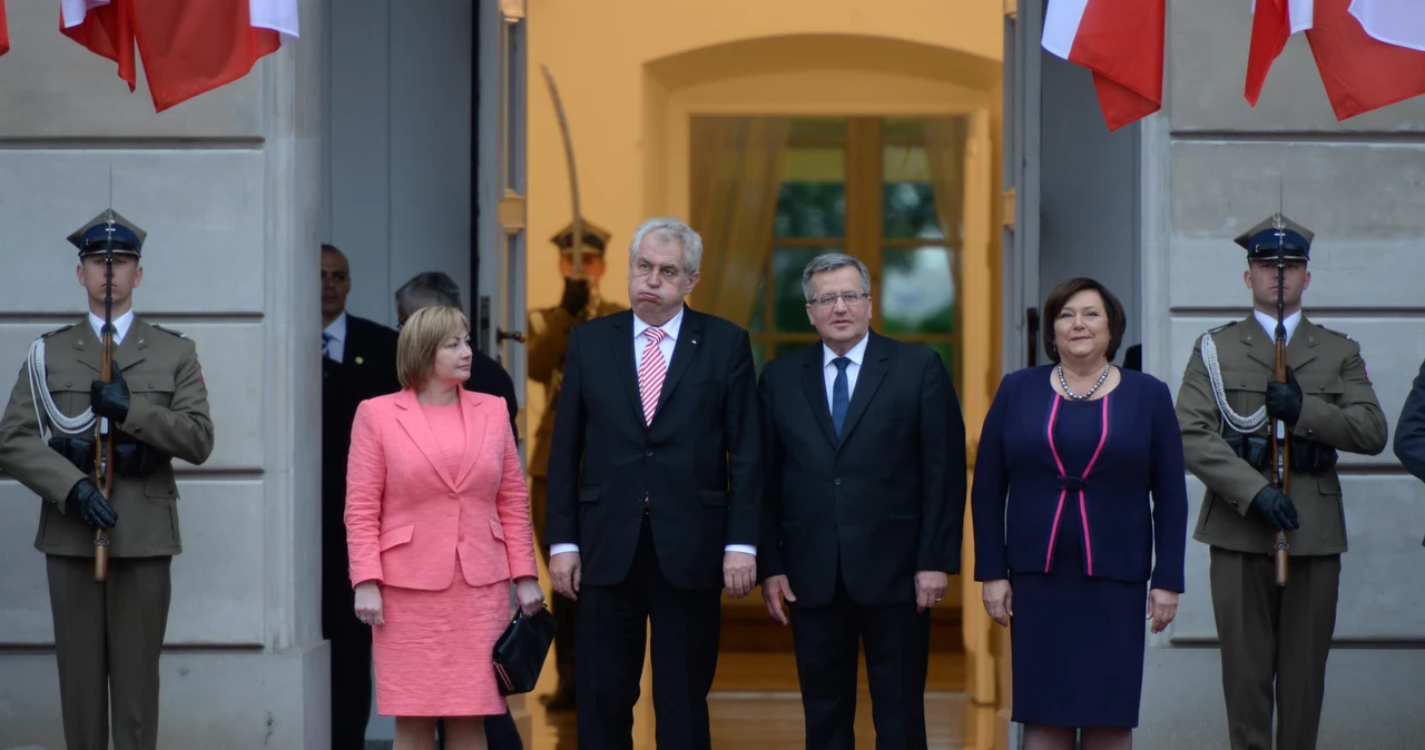 Prezydenci Czech i Polski z małżonkami