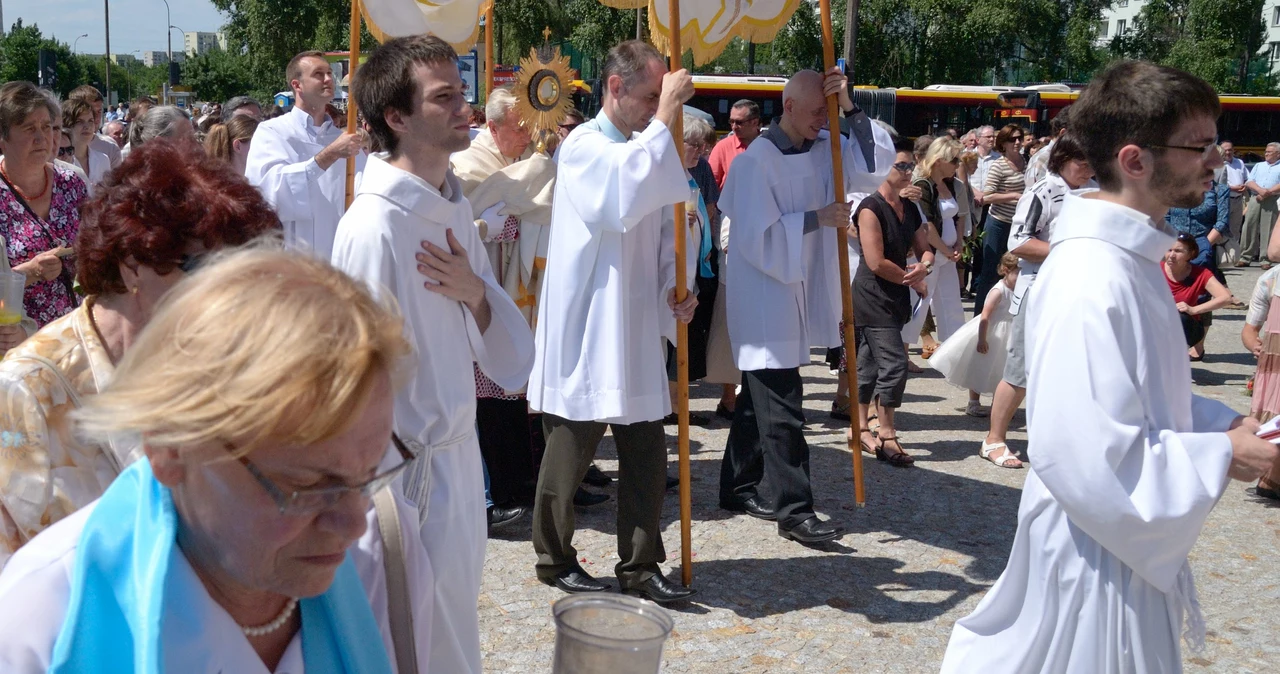 Na zdjęciu procesja na Ursynowie