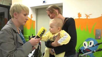 Agnieszka Burzyńska zaniosła Matołkowe audiobooki do małych pacjentów z Warszawy