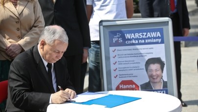 Kaczyński podpisał się pod wnioskiem o referendum ws. prezydent Warszawy