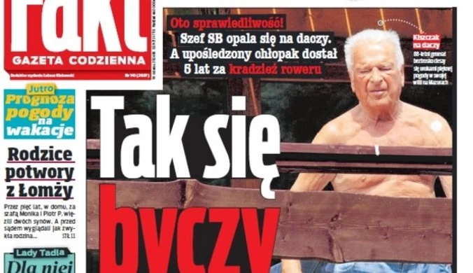 "Fakt": "Tak się byczy chory Kiszczak"