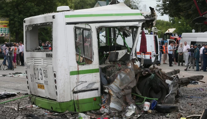 Zderzenie ciężarówki z autobusem w Moskwie