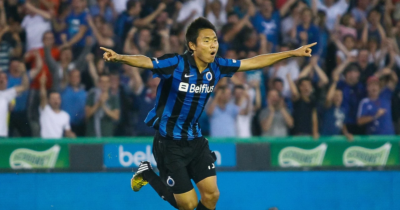 FC Brugge jest faworytem rywalizacji ze Śląskiem. Na zdjęciu Wang Shangyuan