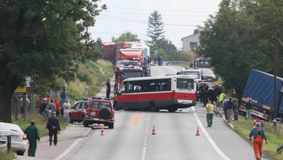 Kilkanaście osób rannych w wypadku w Małopolsce