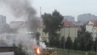We Wrocławiu zapalił się autobus