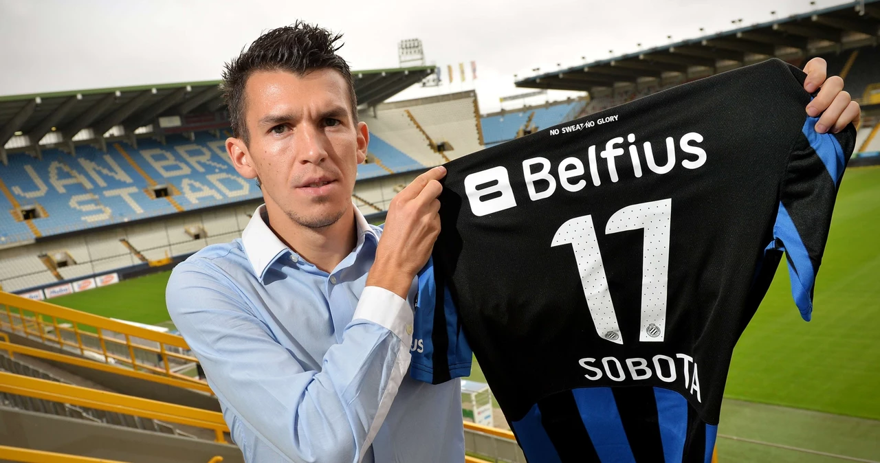 Club Brugge KV pochwalił się tym zdjęciem, że pozyskał za milion euro Waldemara Sobotę