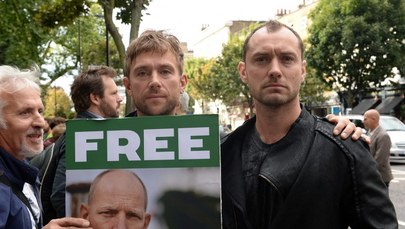 Jude Law protestuje w Londynie 