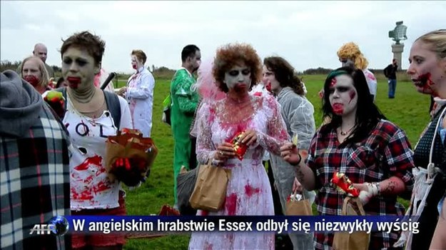 W angielskim hrabstwie Essex odbył się niezwykły wyścig - ucieczka przed zombie na dystansie 5 km, z przeszkodami... Biegaczom na trasie przeszkadzają postaci rodem z sennych koszmarów!