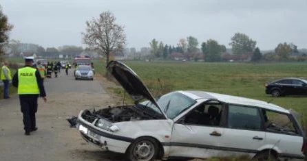 Do zdarzenia doszło na trasie Borawskie - Plewki w gminie Olecko