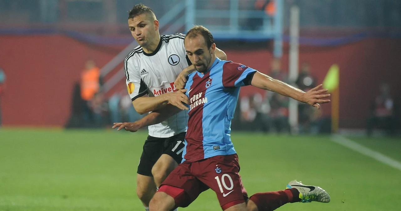 Tomasz Brzyski i Adrian Mierzejewski z Trabzonsporu