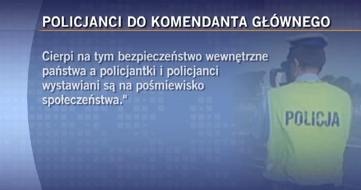 Policjanci piszą do komendanta