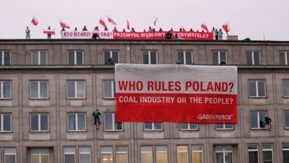 Akcja aktywistów Greenpeace w Warszawie