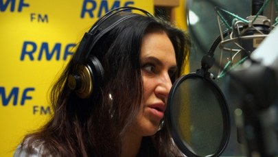 Kayah w studiu nagrań RMF FM