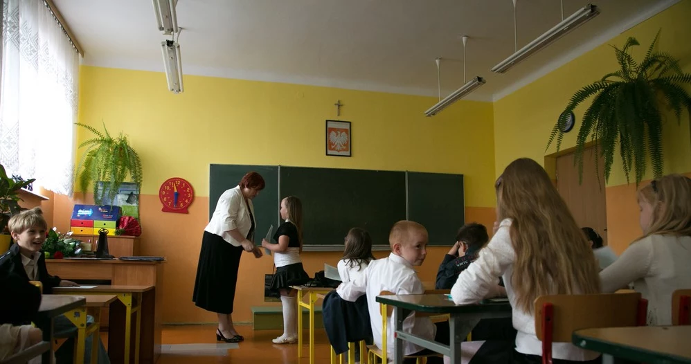 Na zdjęciu zakończenie roku szkolnego w Szkole Podstawowej nr 4 w Łomży