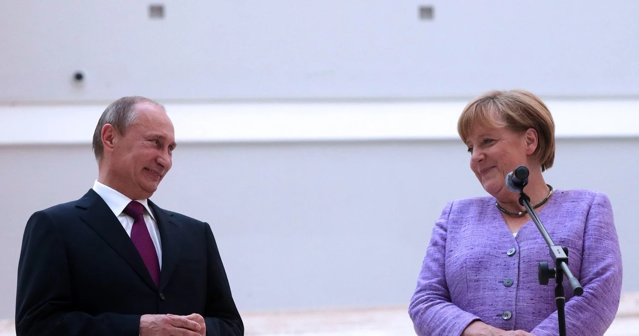 Władimir Putin i Angela Merkel